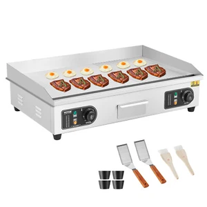 30" Countertop Griddle Commercial Electric Griddle Flat Top Grill 122 - 572 °F - Picture 1 of 12