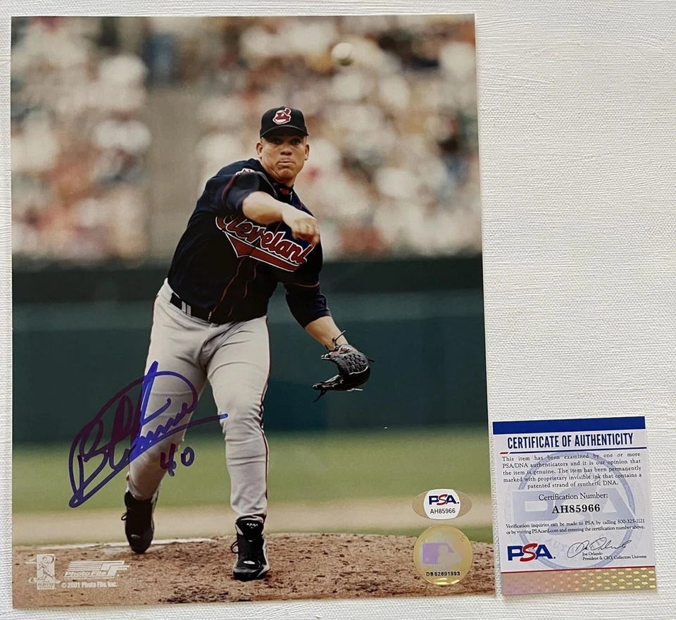 Bartolo Colon Signed Autographed Glossy 8x10 Photo Cleveland : PSA/DNA COA - Image 1 of 1