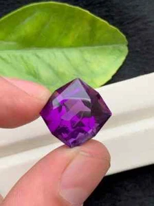 24.5 ct Natural Purple Amethyst Cushion Cut – Jewelry Size Loose Gemstone - Picture 1 of 8
