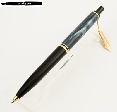 Bolígrafo Pelikan K200 en mármol azul/sin clip tipo raro con cadena plumín Foto 1 de 4