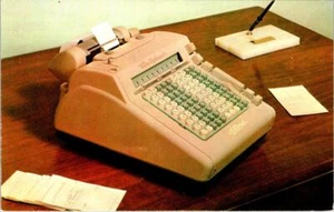 Dayton OH Ohio NEU HINZUFÜGEAUTOMAT Nationale Registrierkasse Co WERBUNG Postkarte - Bild 1 von 2