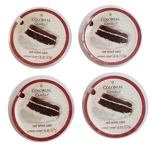 Colonial Candle Wax Simmer Snaps x4 Red Velvet Cake Discontinued Scent VHTF - Bild 1 von 3