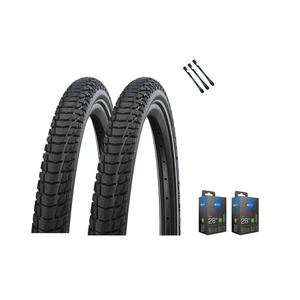 2x Schwalbe Fahrradreifen Marathon Plus Tour 28" (40-622) Reflex mit Reifenheber - Bild 1 von 26