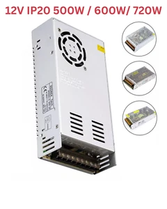 DC 12V LED Schalt Trafo 50A-60A Netzteil Adapter 500W 600W 720W Transformator - Bild 1 von 28