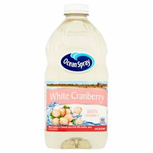 Ocean Spray White Cranberry Juice Drink 64 Ounce [8-Bottles]