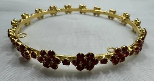 Tiara For Party, Wedding. Made with Swarovski Crystal (Light Siam). Gift - Picture 1 of 3