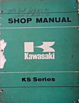 Kawasaki KS 125 OEM service manual 172 pages OEM P/N 99997-709 KS125 - Image 1 of 4