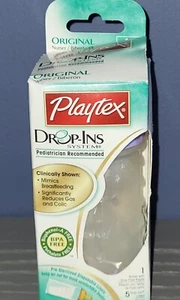Playtex Drop Ins System Original Nurser Baby Bottle Slow Flow Latex Nipple Liner - Picture 1 of 5