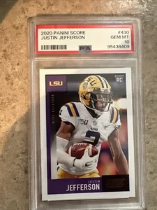 Justin Jefferson 2020 Panini Score Rookie #430 PSA 10 - Foto 1 di 2