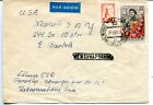 1959 Panevežys Lietuva Airmail Cover to New Ark NJ USA on envelope