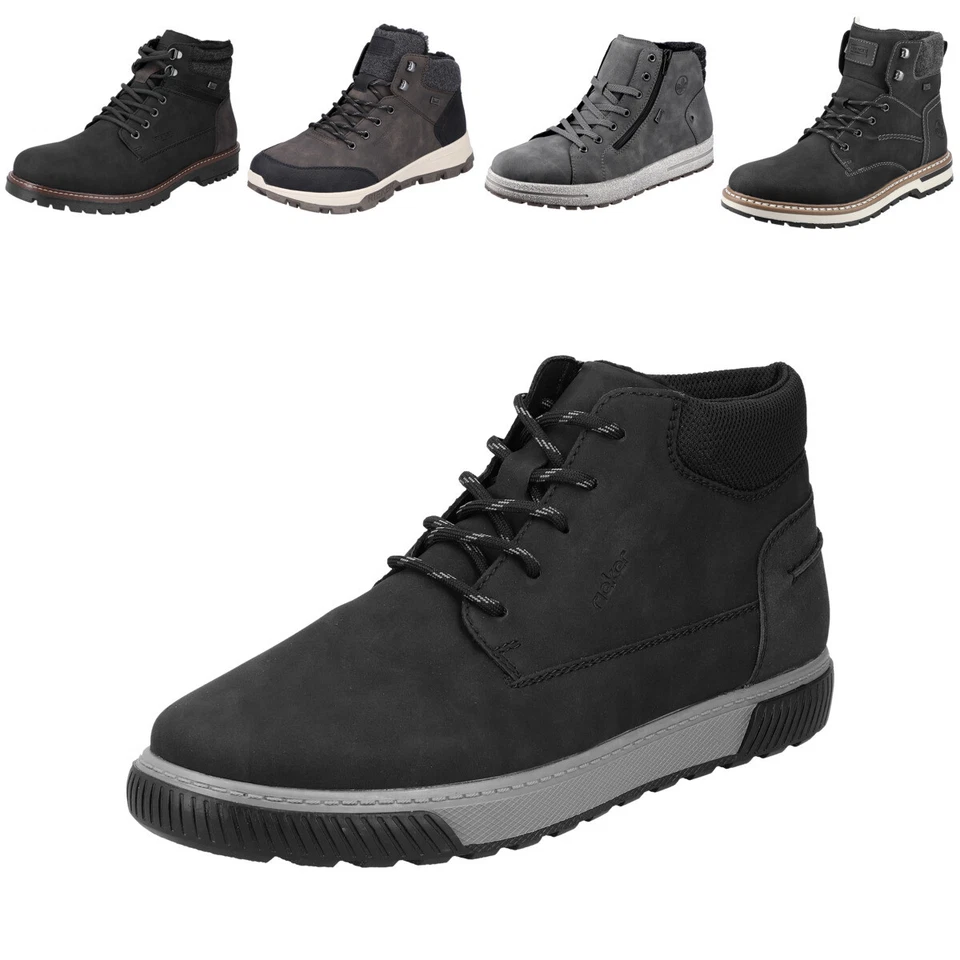 Rieker stivali con lacci uomo stivaletti stivali invernali stivali invernali - Immagine 1 di 1
