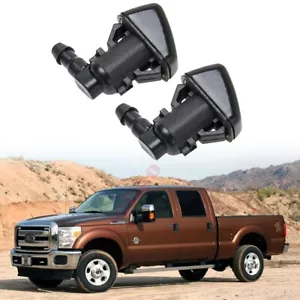 2pcs Front Hood Windshield Washer Wiper Nozzle Sprayer Arm Jet For Ford F-350 - Bild 1 von 21