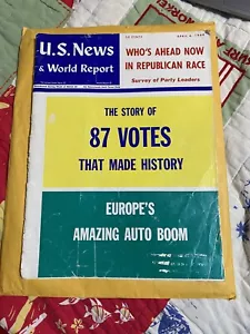U.S. News & World Report Magazine 4/6/64 87 Votes That Made History - Picture 1 of 3