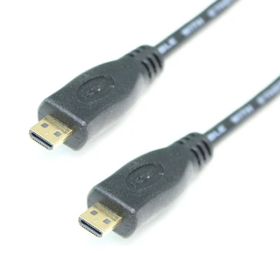 10ft MICRO-HDMI to MICRO-HDMI w/Ethernet Male to Male Cable (32AWG) - Image 1 of 3