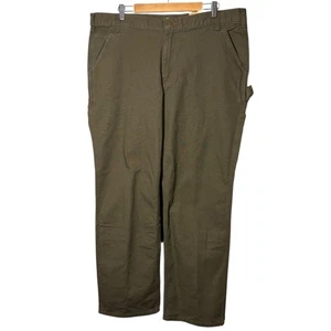 CARHARTT | Men Olive Green Relaxed Fit Rugged Flex Duck Dungaree Pants 40X32 NEW - Picture 1 of 15