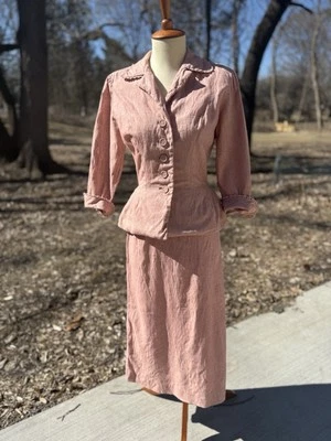 1940s R & k Original Skirt Suit Set Women's Xs Vintage Victory Suit  - Image 1 of 4