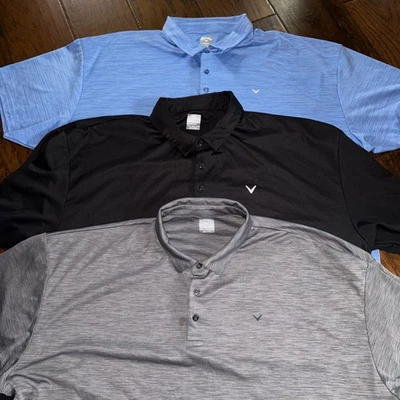 Polo de golf activo 3 Callaway Opti Dri para hombre talla 4XLT 4X Foto 1 de 4