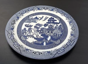 Churchill of England Blue Willow 12" Round Serving Platter - Picture 1 of 7