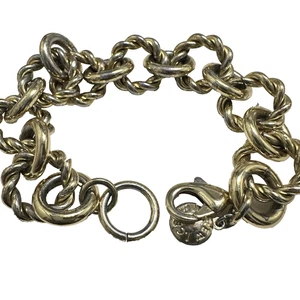 J.CREW Chunky Mixed Metal Chain Bracelet Jenna Lyons Era - Picture 1 of 9