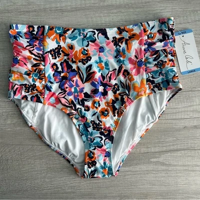 Pantalones de bikini Anne Cole edición limitada para mujer cintura alta talla grande Foto 1 de 4