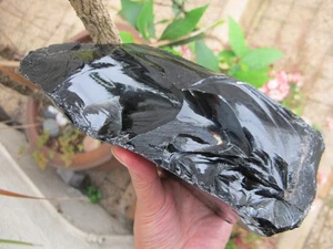 Black Obsidian Crystal Healing Raw Protection Glass Natural Tower Mexico 1.5 K - Picture 1 of 24