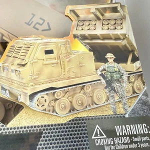Elite Force US Army M270A1 MLRS Rocket System Vehicle Soldier 1:18 New in box - Picture 1 of 10