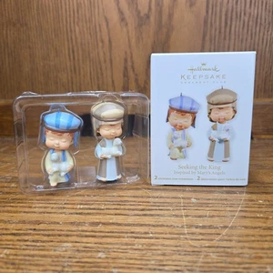 Hallmark Keepsake Christmas Ornament Mary's Angels Seeking The King Set 2011 New - Picture 1 of 6