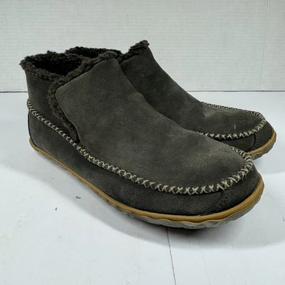 L.L. Bean Mountain Mocasín Bota Zapatillas Hombre Talla 8M Gris Ceniza Gamuza Invierno Foto 1 de 4