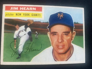 1956 TOPPS BASEBALL #202 - JIM HEARN - NEW YORK GIANTS - EXC COND/NM - Picture 1 of 2