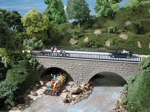 Straße Brücke Ho / Nenngröße Tt Auhagen Set 41589 - Bild 1 von 3