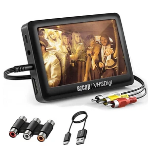 Convertidor de video a digital VCR VHS 3.0 tercera generación dispositivo de captura USB Q7F3 - Imagen 1 de 12