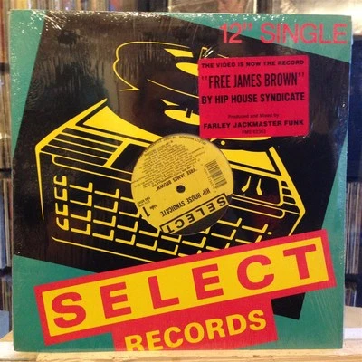[EDM]~SEALED 12"~The HIP HOUSE SYNDICATE~Free James Brown~[x5 Mixes/Remixes]~ - Image 1 of 3