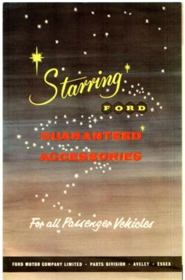 Ford Accessories 1960-61 UK Market Foldout Brochure Anglia Prefect Zephyr Zodiac - Image 1 of 2