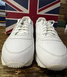 Reebok Mujer Blanco Clásico Cuero Run Classic Zapato Deportivo Talla 8.5. - Imagen 1 de 8