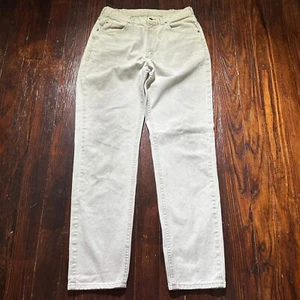 Vintage LL Bean Jeans Herren 34x36 weiß MADE IN USA - Bild 1 von 15