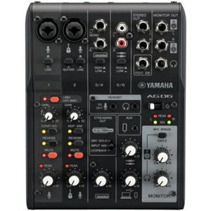 YAMAHA AG06MK2 B Black Mixer 6ch Live Streaming Mixer USB from Japan - Picture 1 of 3