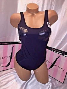 Victoria's Secret PINK Badeanzug Blumen Brustumfang Schwarz Small - Bild 1 von 4