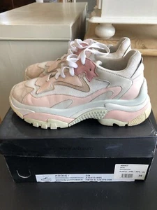 Real Leather Trainers UK6 white blush by Ash Designer Women's Trainers - Picture 1 of 7