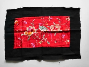 Antique Chinese Tribe Miao Hmong Hand Embroidered Panel Textile / EP806 - Picture 1 of 8