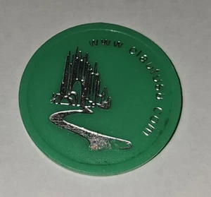 Moderne Kunststoff Arcade Medaille Elautusa grün P-164 - Bild 1 von 1