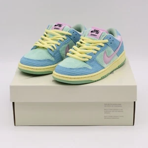 FZ7195-400 VERDY Nike PS SB Dunk Low Pro QS Visty Blue Gaze Enamel Green (Kids) - Picture 1 of 11