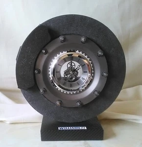 Williams Formula 1 Carbon Fibre Brake Disc Clock - Picture 1 of 6