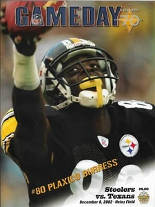 HOUSTON TEXANS V PITTSBURGH STEELERS 8/12/2002 TEMPORADA INAUGURAL ~ PROGRAMA COMPLETO - Imagen 1 de 1