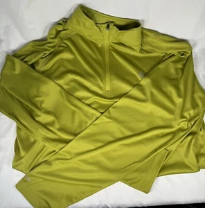 Men's Quarter zip XL Pullover1/4 Zip Pea Green Size XL New Long Sleeve - Picture 1 of 10