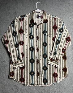 Panhandle Slim Western Cowboy Shirt  XXL Pearl Snap Southwest Aztec Long sleeve - Picture 1 of 20