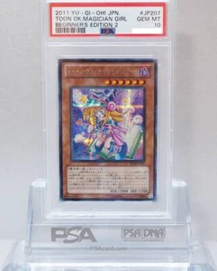 PSA 10 Yu-Gi-Oh! Toon Dark Magician Girl JP207 2011 Beginner's Edition Yugioh - Picture 1 of 2