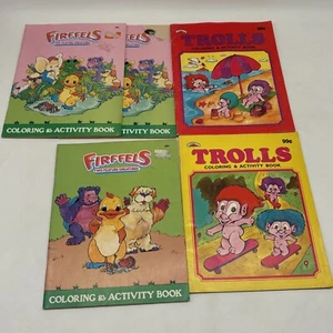 Vintage Trolls & Firffels Coloring / Activity Books!  - Picture 1 of 19