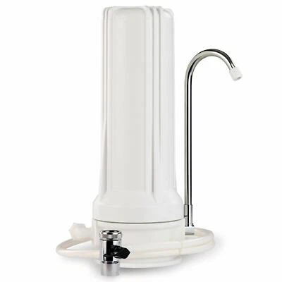 Countertop Water Filter Single Carbon Stage Drinking Filtration Water System USA - Image 1 of 3