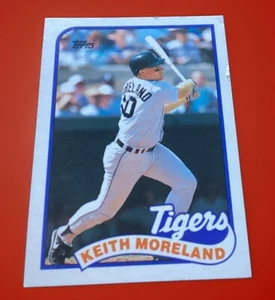 Keith Moreland Detroit Tigers 1989 Topps Baseball Card - Picture 1 of 2