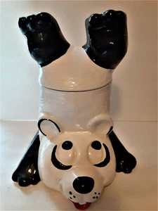 Vintage McCoy Upside Down Panda Keksdose # 210 70er Jahre - Bild 1 von 10